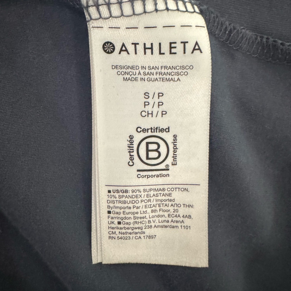 Athleta Essential Tee Dress, Granite Blue, Mini Dress, Size Small - Picture 7 of 10